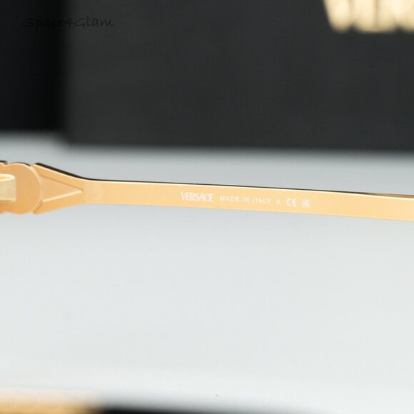 Versace Men Sunglasses Gold Gradient Violet Aviator VE2284 1002EL NEW AUTHENTIC - Picture 7 of 9